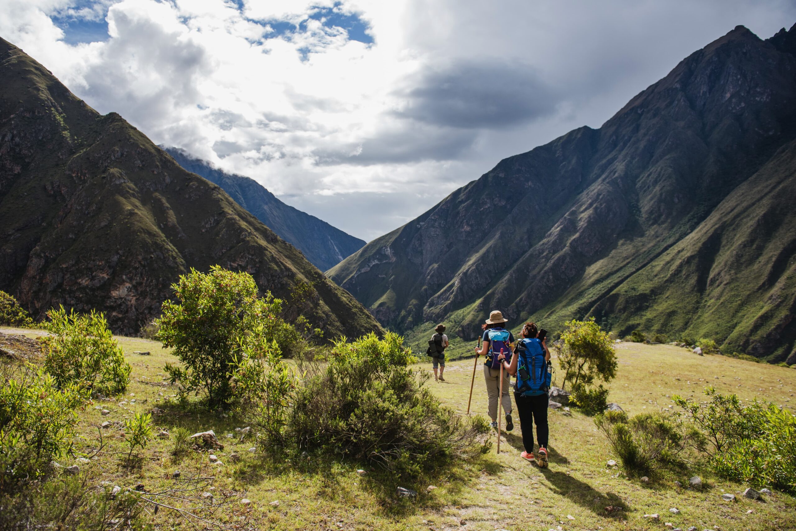 Grupo de amigos en el Camino Inca